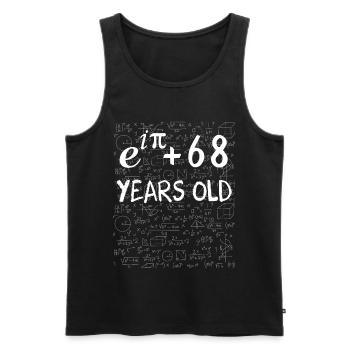67th Birthday 67 Years Euler Identity Math Gift - Men's Premium Organic Tank Top - black - Front - AI Model Male 178 light (178cm)