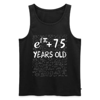 74. Geburtstag 74 Jahre Euler - Männer Premium Bio Tank Top - Schwarz - Vorne - AI Model Male 178 light (178cm)