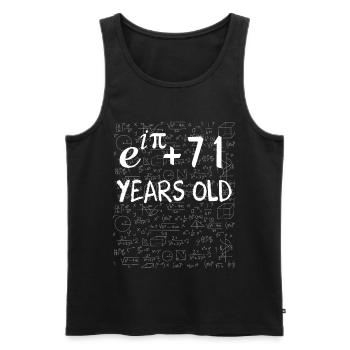 70. Geburtstag 70 Jahre Euler Identity - Männer Premium Bio Tank Top - Schwarz - Vorne - Michal (187cm)