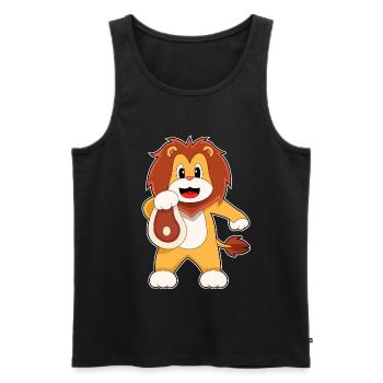 Viande de lion - Débardeur bio Premium Homme - noir - Devant - Michal (187cm)