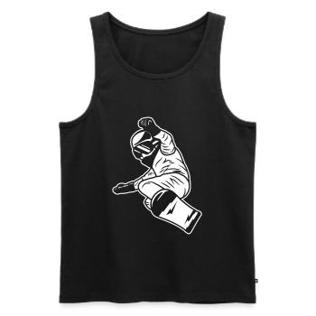 Snowboard Junge - Männer Premium Bio Tank Top - Schwarz - Vorne - AI Model Male 178 light (178cm)