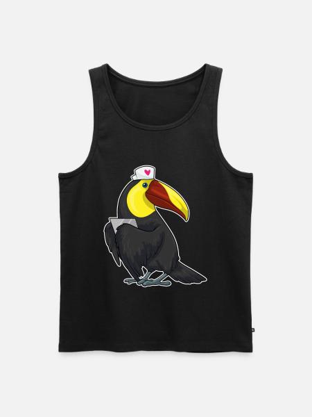 Toucan Nurse - Men's Premium Organic Tank Top - black