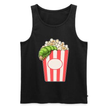 Caterpillar Popcorn - Men's Premium Organic Tank Top - black - Front - Michal (187cm)