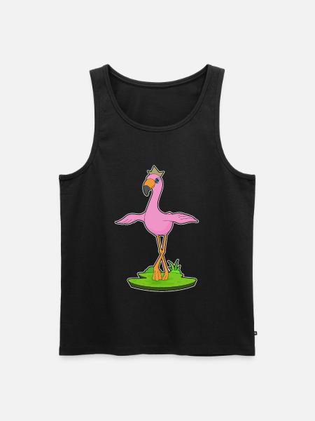Flamingo Crown - Men's Premium Organic Tank Top - black