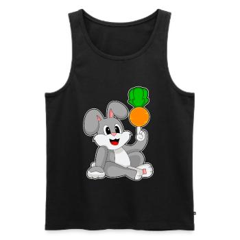 Rabbit carrot - Men's Premium Organic Tank Top - black - Front - AI Model Male 178 light (178cm)