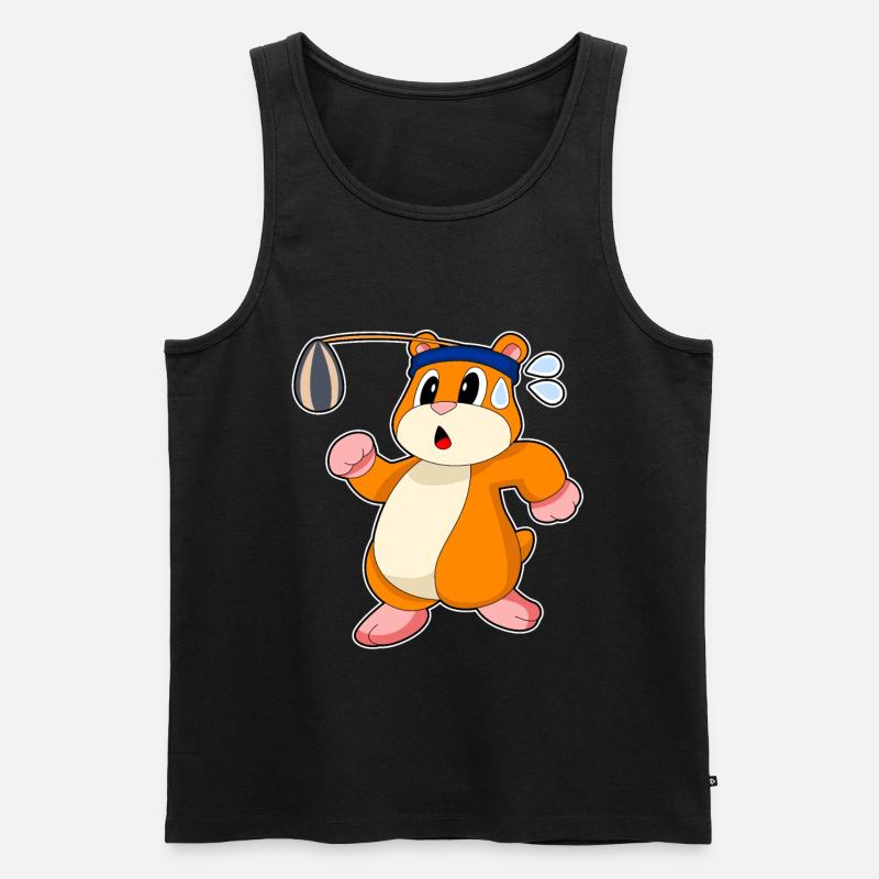 Hamster Samen - Männer Premium Bio Tank Top - Schwarz