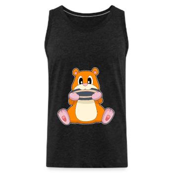 Hamster Samen - Männer Premium Bio Tank Top - Anthrazit - Vorne - Alexander (188cm)