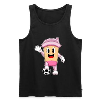 Coffee Soccer Player Soccer - Men's Premium Organic Tank Top - black - Front - Michal (187cm)
