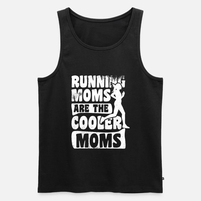 Läufer Mama - Männer Premium Bio Tank Top - Schwarz