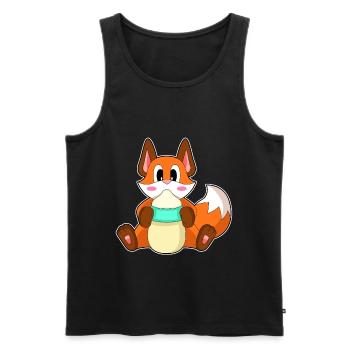 Fox Baby Milk Bottle - Men's Premium Organic Tank Top - black - Front - Michal (187cm)