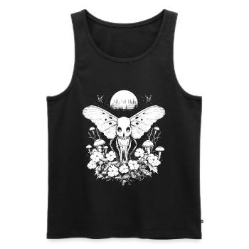 Gothic Skull Aestethic Fairy Grunge Fairycore - Men's Premium Organic Tank Top - black - Front - AI Model Male 178 light (178cm)