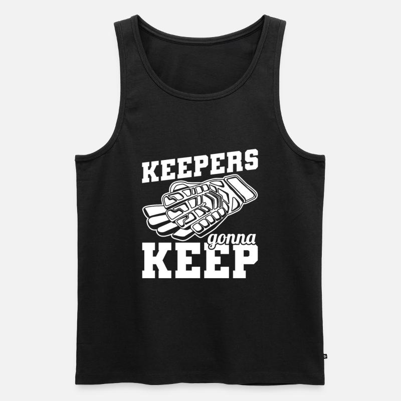 Torhüter Fußball - Männer Premium Bio Tank Top - Schwarz