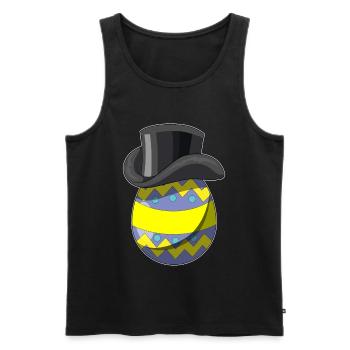 Osterei Ostern Zauberer - Männer Premium Bio Tank Top - Schwarz - Vorne - Michal (187cm)