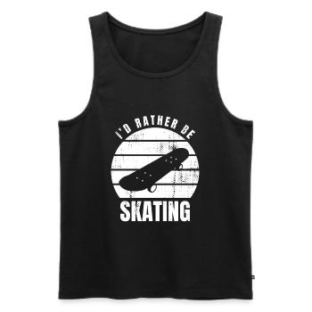 Je préfère skater - Débardeur bio Premium Homme - noir - Devant - Michal (187cm)