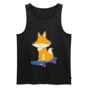 Fox Skater Skateboard Sport - Débardeur bio Premium Homme - noir - Devant - Michal (187cm)