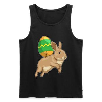 Bunny Easter Riding - Men's Premium Organic Tank Top - black - Front - Michal (187cm)