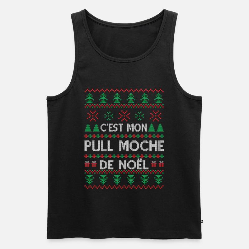 C'est Mon Pull Moche De Noël - Débardeur bio Premium Homme - noir
