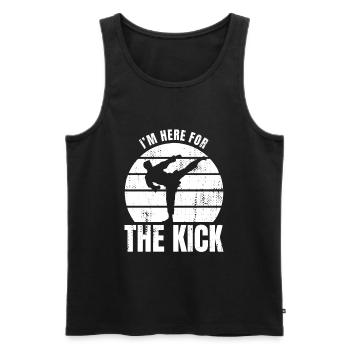 Lustiger Karate Spruch - Männer Premium Bio Tank Top - Schwarz - Vorne - Michal (187cm)