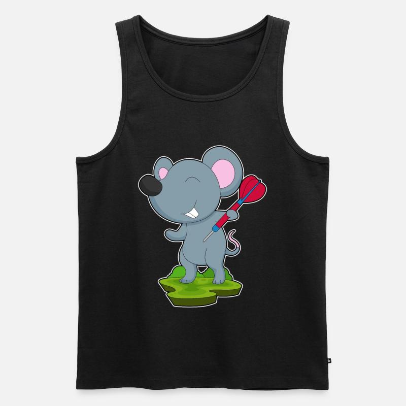 Fléchette de souris - Débardeur bio Premium Homme - noir