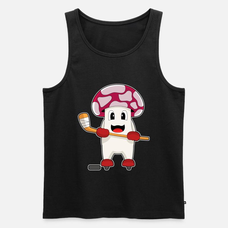 Pilz Eishockey Eishockeyschläger - Männer Premium Bio Tank Top - Schwarz