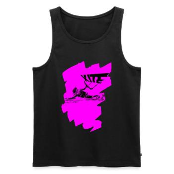 Pink Kite - Männer Premium Bio Tank Top - Schwarz - Vorne - Michal (187cm)