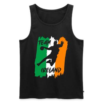 Handball Team Ireland - Men's Premium Organic Tank Top - black - Front - Michal (187cm)
