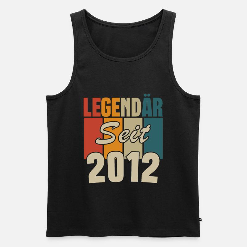 Legendär seit 2012 - Männer Premium Bio Tank Top - Schwarz