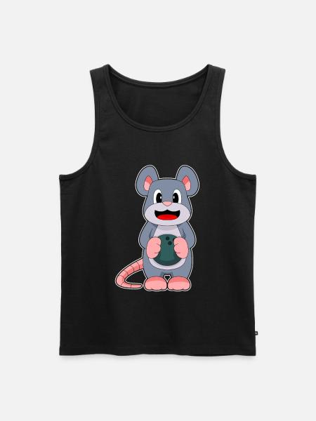 Mouse Bowling Bowling Ball - Men's Premium Organic Tank Top - black