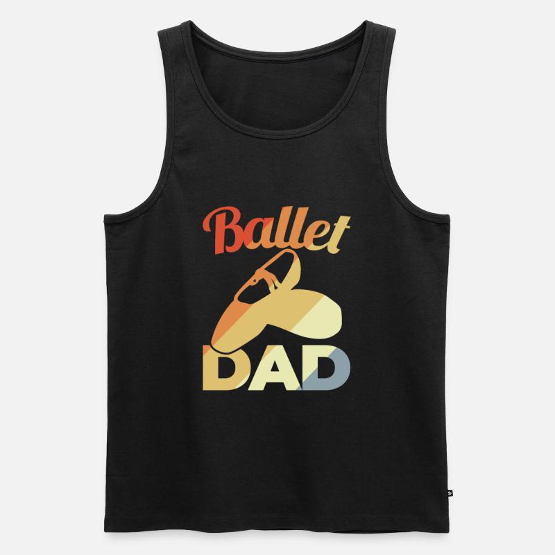 Ballet Dad - Männer Premium Bio Tank Top - Schwarz