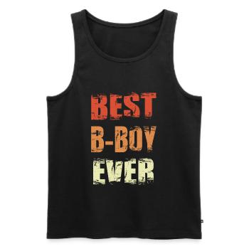Best B-Boy Ever - Männer Premium Bio Tank Top - Schwarz - Vorne - AI Model Male 178 light (178cm)