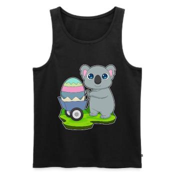 Koala Ostern Osterei  - Männer Premium Bio Tank Top - Schwarz - Vorne - Michal (187cm)