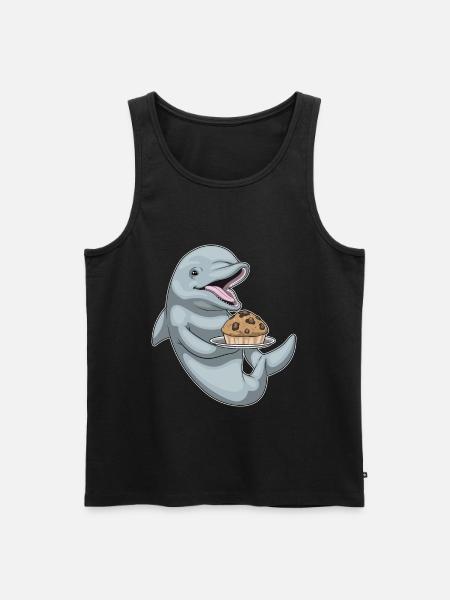 Dolphin Muffin - Men's Premium Organic Tank Top - black