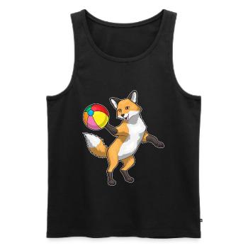 Fox Swimming Water Polo Summer - Men's Premium Organic Tank Top - black - Front - AI Model Male 178 light (178cm)