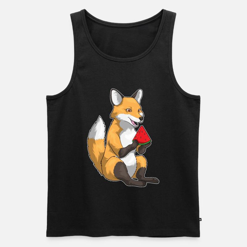 Fruit de la pastèque Fox - Débardeur bio Premium Homme - noir