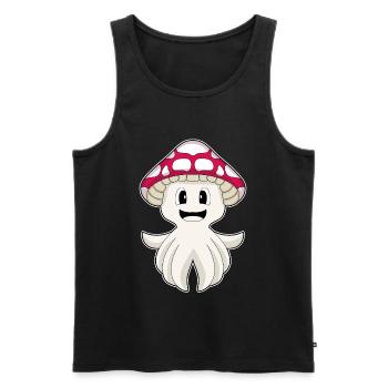 Octopus Mushroom - Men's Premium Organic Tank Top - black - Front - Michal (187cm)