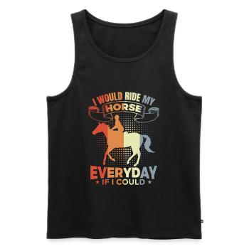 Rider Inspiration - Men's Premium Organic Tank Top - black - Front - AI Model Male 178 light (178cm)