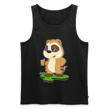 Erdmännchen Saft - Männer Premium Bio Tank Top - Schwarz - Vorne - AI Model Male 178 light (178cm)