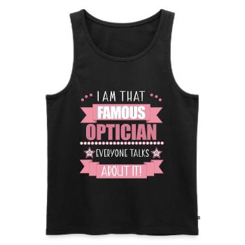 Optikerin Beruf Damen Geschenk - Männer Premium Bio Tank Top - Schwarz - Vorne - AI Model Male 178 light (178cm)