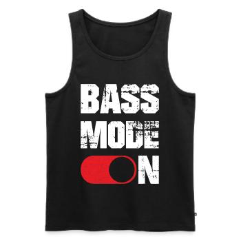 Mode basse sur drôle directeur musical Chanteur de chorale - Débardeur bio Premium Homme - noir - Devant - Michal (187cm)