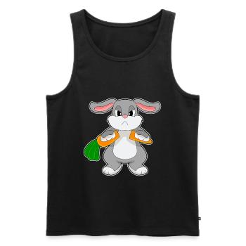 Lapin Carotte - Débardeur bio Premium Homme - noir - Devant - Michal (187cm)