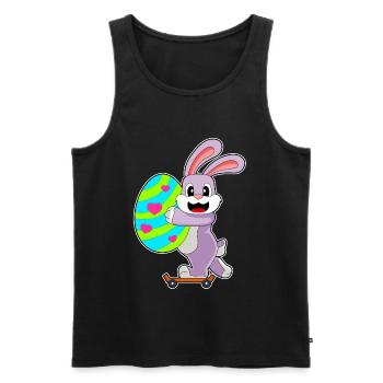 Hase Ostern Skateboard - Männer Premium Bio Tank Top - Schwarz - Vorne - Michal (187cm)