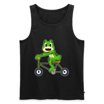 Frosch Fahrrad - Männer Premium Bio Tank Top - Schwarz - Vorne - AI Model Male 178 light (178cm)