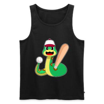 Snake Baseball Baseball Bat Sports - Men's Premium Organic Tank Top - black - Front - Michal (187cm)