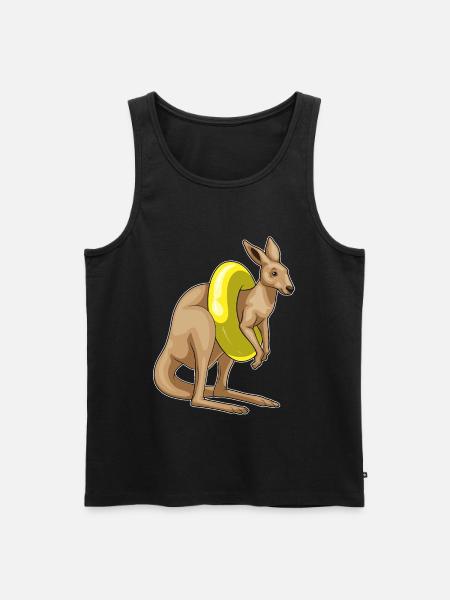 Été de la piscine de natation kangourou - Débardeur bio Premium Homme - noir