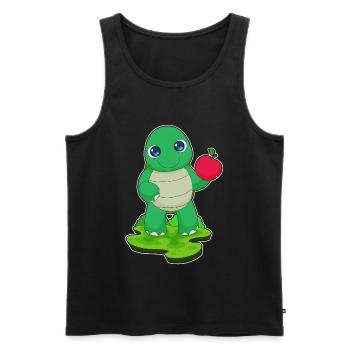 Pomme Tortue - Débardeur bio Premium Homme - noir - Devant - Michal (187cm)