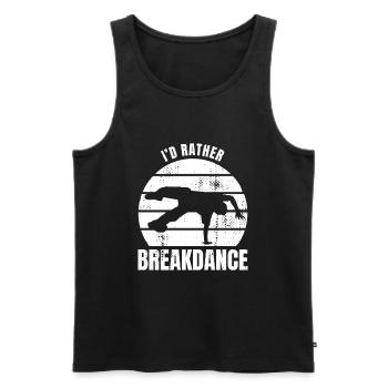 Je préfère le breakdance - Débardeur bio Premium Homme - noir - Devant - Michal (187cm)