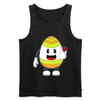 Ostern Osterei - Männer Premium Bio Tank Top - Schwarz - Vorne - Michal (187cm)
