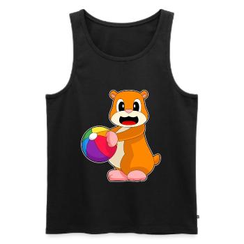 Natation Hamster Water-polo Été - Débardeur bio Premium Homme - noir - Devant - Michal (187cm)