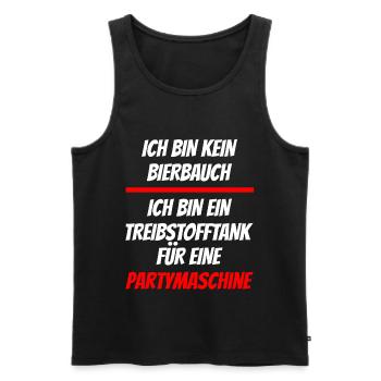 Ich Bin Kein Bierbauch Treibstofftank Partymaschin - Männer Premium Bio Tank Top - Schwarz - Vorne - Michal (187cm)
