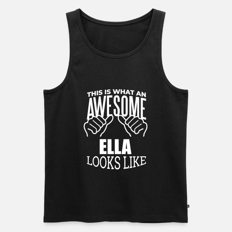 Ella - Männer Premium Bio Tank Top - Schwarz
